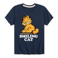 thumbnail image 1 of Garfield - Never Trust Smiling Cat - Toddler And Youth Short Sleeve Graphic T-Shirt, 1 of 5
