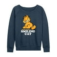 thumbnail image 1 of Garfield - Never Trust Smiling Cat - Women's Lightweight French Terry Long Sleeve Shirt, 1 of 5