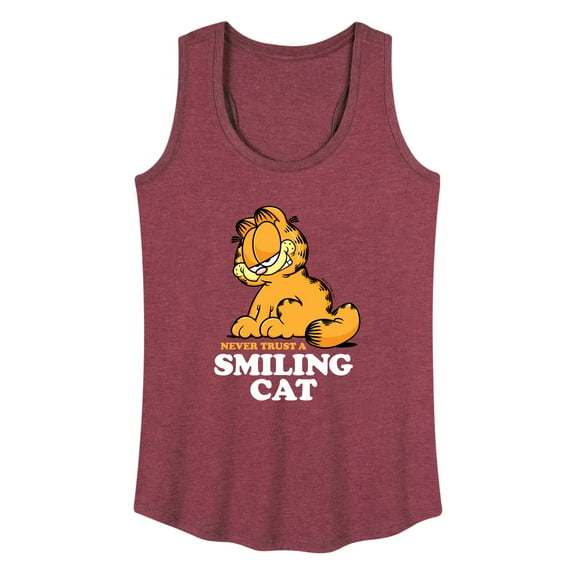Garfield - Never Trust Smiling Cat - Women's Racerback Tank Top