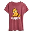 thumbnail image 1 of Garfield - Never Trust Smiling Cat - Women's Short Sleeve Graphic T-Shirt, 1 of 5