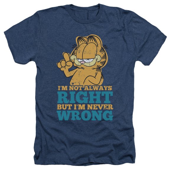 Garfield - Never Wrong - Heather Short Sleeve Shirt - X-Large