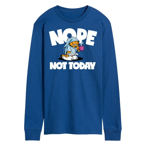 Garfield - Nope Not Today - Men's Long Sleeve T-Shirt