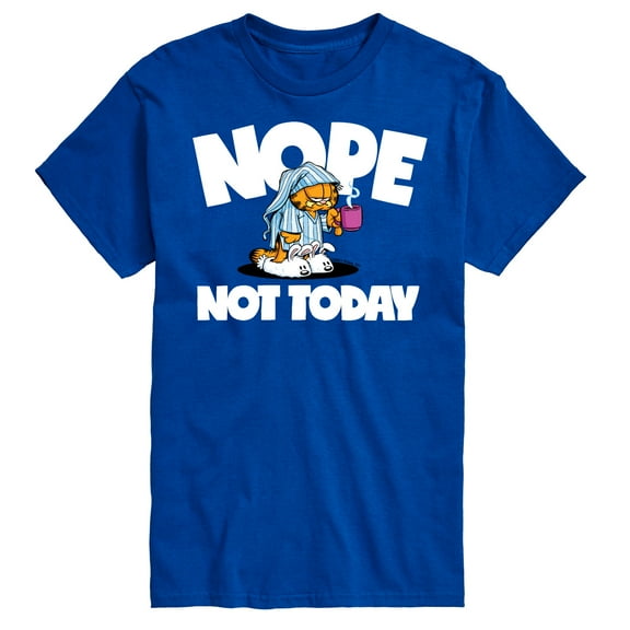 Garfield - Nope Not Today Sleepy Garfield - Men's Short Sleeve Graphic T-Shirt