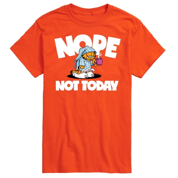 Garfield - Nope Not Today Sleepy Garfield - Men's Short Sleeve Graphic T-Shirt