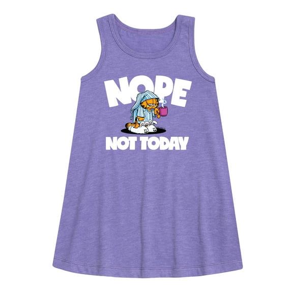 Garfield - Nope Not Today - Toddler & Youth Girls A-line Dress