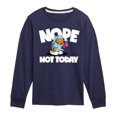 thumbnail image 1 of Garfield - Nope Not Today - Toddler & Youth Long Sleeve Graphic T-Shirt, 1 of 1