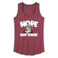 thumbnail image 1 of Garfield - Nope Not Today - Women's Racerback Tank Top, 1 of 5