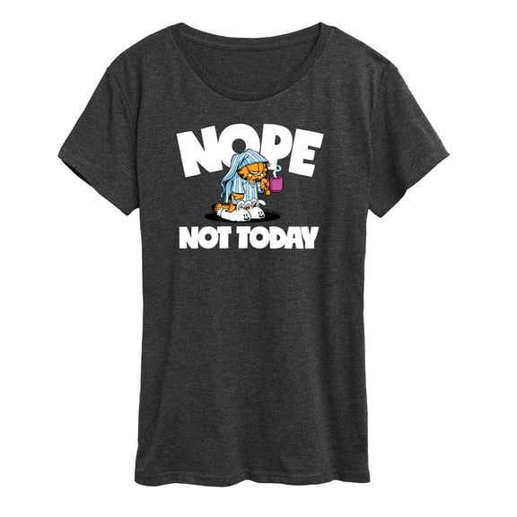 Garfield - Nope Not Today - Women's Short Sleeve Graphic T-Shirt