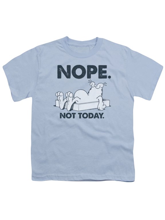 Garfield - Nope - Youth Short Sleeve Shirt - Small