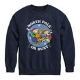 thumbnail image 1 of Garfield - North Pole Or Bust - Toddler And Youth Crewneck Fleece Sweatshirt, 1 of 5
