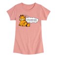 thumbnail image 1 of Garfield - Not Always Right - Toddler And Youth Girls Short Sleeve Graphic T-Shirt, 1 of 1