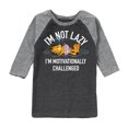 thumbnail image 1 of Garfield - Not Lazy - Toddler And Youth Raglan Graphic T-Shirt, 1 of 4