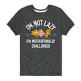 thumbnail image 1 of Garfield - Not Lazy - Toddler And Youth Short Sleeve Graphic T-Shirt, 1 of 5