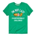 thumbnail image 1 of Garfield - Not Lazy - Toddler And Youth Short Sleeve Graphic T-Shirt, 1 of 5