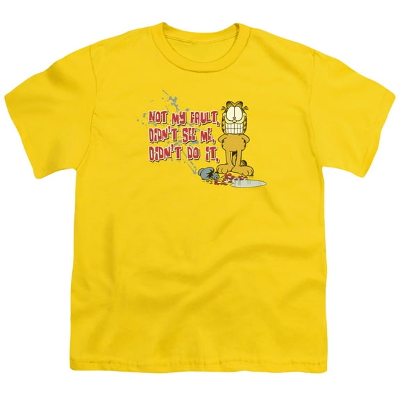 Garfield - Not My Fault - Youth Short Sleeve Shirt - Large