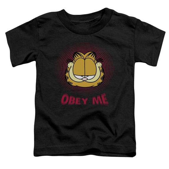 Garfield Obey Me S/S Toddler T-Shirt Black