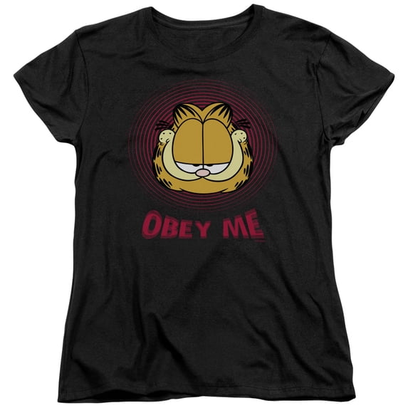 Garfield - Obey Me - Women's Short Sleeve Shirt - XX-Large