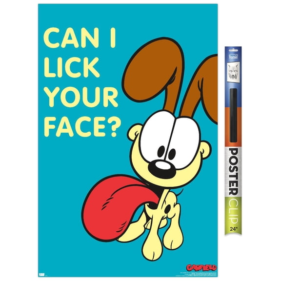 Garfield - Odie Face Lick Wall Poster, 22.375" x 34"