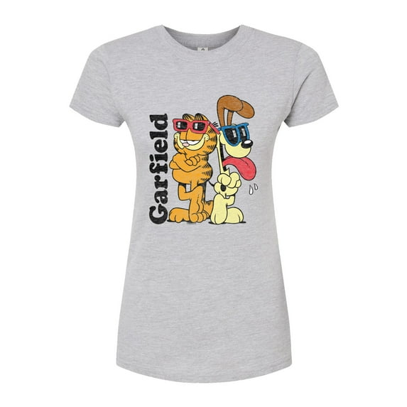 Garfield - Odie Sunglasses - Juniors Fitted Graphic T-Shirt