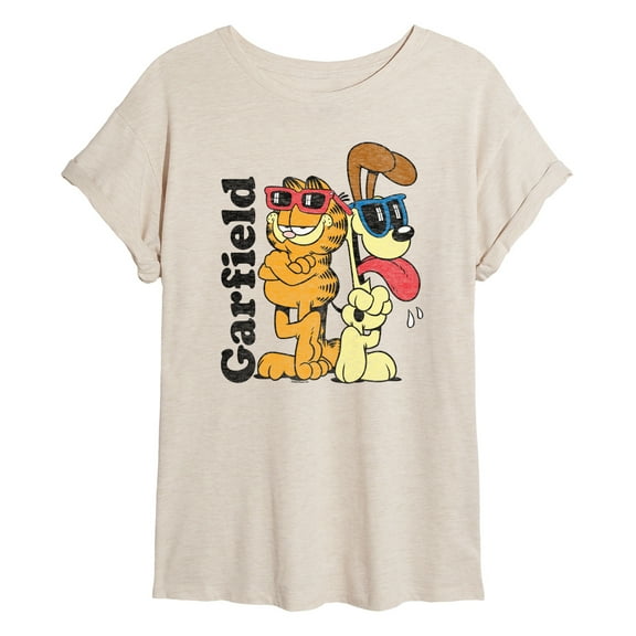 Garfield - Odie Sunglasses - Juniors Ideal Flowy Muscle T-Shirt