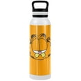 thumbnail image 1 of Garfield Official Garfield Big Head 24 oz Insulated Canteen Water Bottle, Leak Resistant, Vacuum Insulated Stainless Steel with Loop Cap, White, 1 of 7