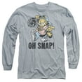 thumbnail image 1 of Garfield Oh Snap Long Sleeve Adult 18/1 T-Shirt Athletic Heather, 1 of 1