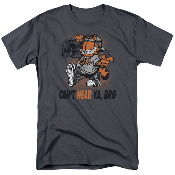 Garfield Oh Snap S/S Adult 18/1 T-Shirt Charcoal