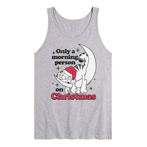 Garfield - Only A Morning Person On Christmas - Mens Jersey Tank