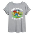 thumbnail image 1 of Garfield - Outstanding In My Field - Juniors Ideal Flowy Muscle T-Shirt, 1 of 5