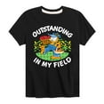 thumbnail image 1 of Garfield - Outstanding In My Field - Toddler & Youth Short Sleeve Graphic T-Shirt, 1 of 5