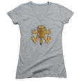 thumbnail image 1 of Garfield Ow Junior Women's V-Neck T-Shirt Athletic Heather, 1 of 1