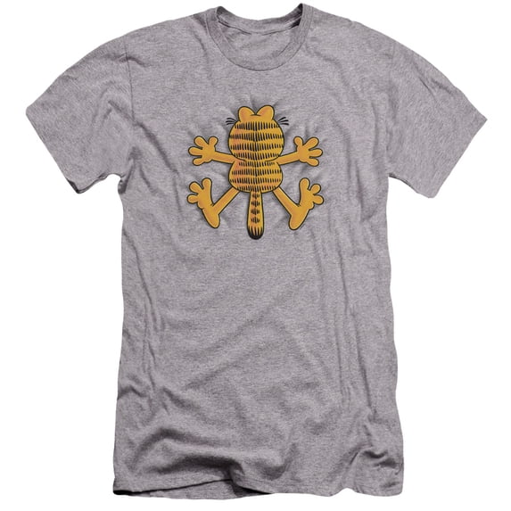Garfield Ow Premium Canvas Adult Slim Fit 30/1 T-Shirt Athletic Heather