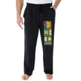 thumbnail image 1 of Garfield Pajama Pants Men's Adult Cartoon Cat Grid Sleep Lounge Pants, 1 of 5