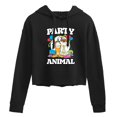 thumbnail image 1 of Garfield - Party Animal - Juniors Cropped Pullover Hoodie, 1 of 5