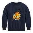 thumbnail image 1 of Garfield - Peeking Out - Toddler And Youth Crewneck Fleece Sweatshirt, 1 of 5