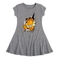 thumbnail image 1 of Garfield - Peeking Out - Toddler And Youth Girls Fit And Flare Dress, 1 of 1