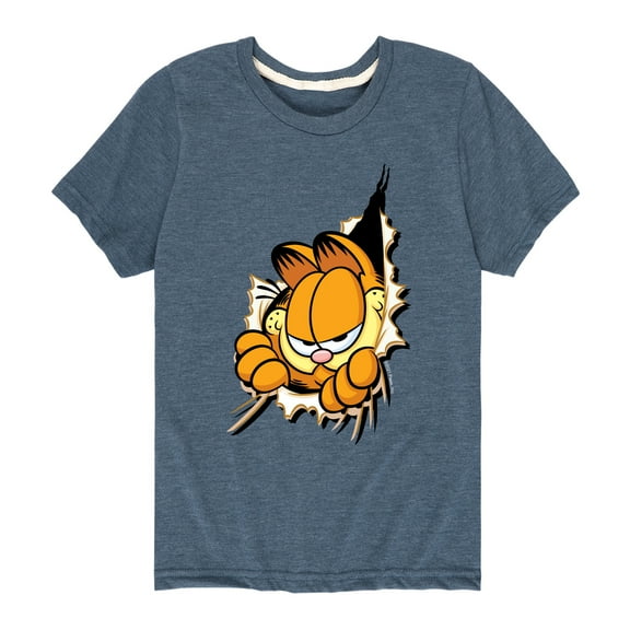 Garfield - Peeking Out - Toddler And Youth Short Sleeve Graphic T-Shirt