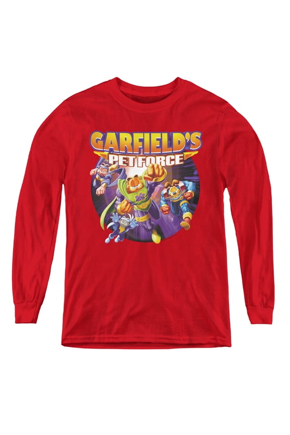 Garfield - Pet Force Four - Youth Long Sleeve Shirt - Small