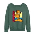 thumbnail image 1 of Garfield - Pixel Square - Women's Lightweight French Terry Long Sleeve Shirt, 1 of 5