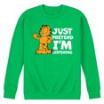 thumbnail image 1 of Garfield - Pretend I'm Listening - Men's Crew Neck Fleece Pullover, 1 of 1