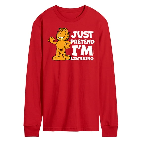 Garfield - Pretend I'm Listening - Men's Long Sleeve T-Shirt