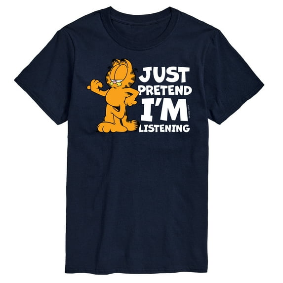 Garfield - Pretend I'm Listening - Men's Short Sleeve Graphic T-Shirt