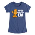 thumbnail image 1 of Garfield - Pretend I'm Listening - Toddler And Youth Girls Short Sleeve Graphic T-Shirt, 1 of 1