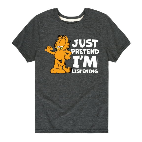 Garfield - Pretend I'm Listening - Toddler And Youth Short Sleeve Graphic T-Shirt