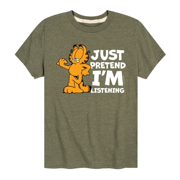 Garfield - Pretend I'm Listening - Toddler And Youth Short Sleeve Graphic T-Shirt