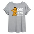 thumbnail image 1 of Garfield - Pretend Im Listening - Juniors Ideal Flowy Muscle T-Shirt, 1 of 5