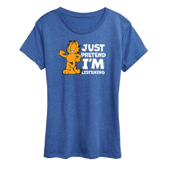 Garfield - Pretend Im Listening - Women's Short Sleeve Graphic T-Shirt