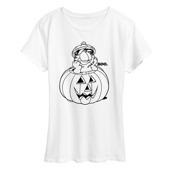 Garfield - Pumpkin Art - Women's Short Sleeve Graphic T-Shirt