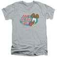 thumbnail image 1 of Garfield Question S/S Adult V-Neck T-Shirt Athletic Heather, 1 of 1