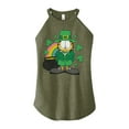 thumbnail image 1 of Garfield -  Rainbow Shamrocks - Juniors High Neck Tank Top, 1 of 5